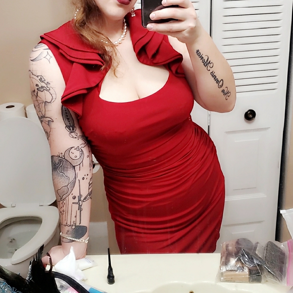 Vintage red dress